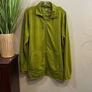 RB22 Junction West men’s green, full zip sweater/sweatshirt, size medium